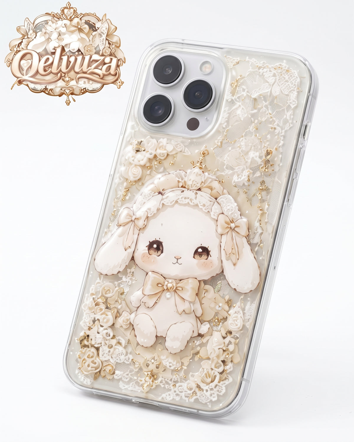Cute Bunny Doll Lace iPhone Case