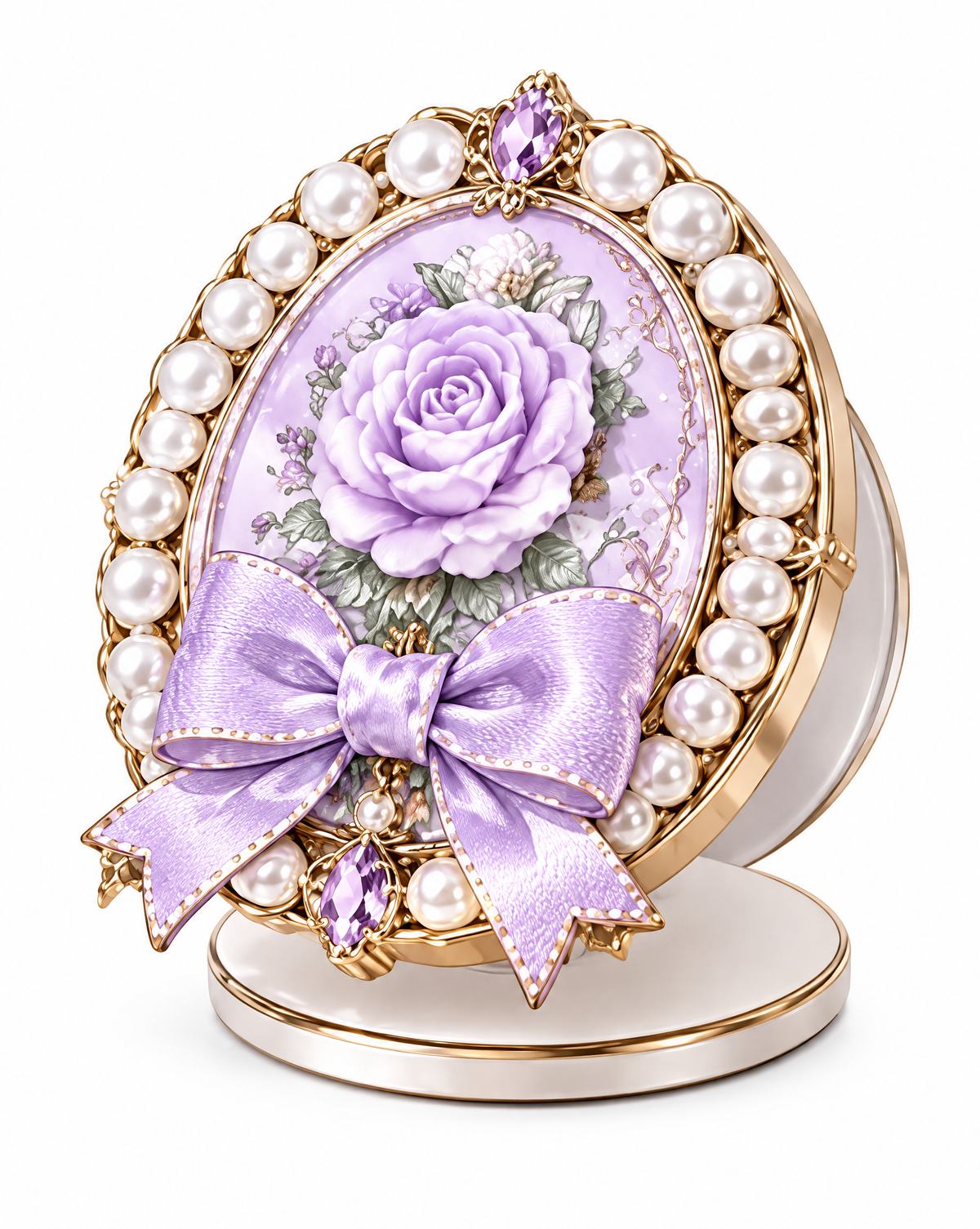Rose Pearl Vintage Phone Stand