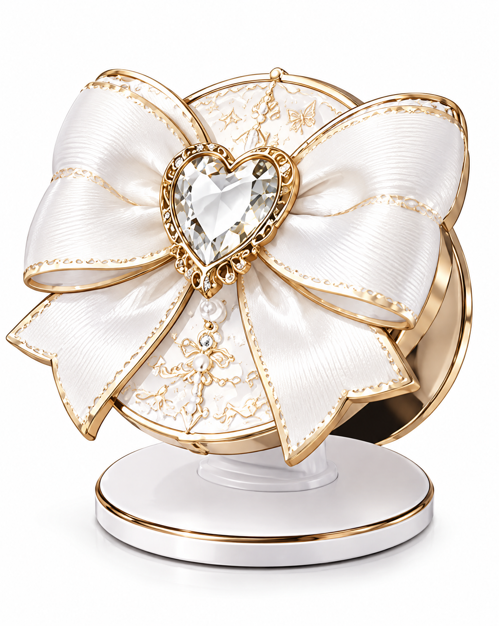 Crystal Bow Jewelry Phone Stand