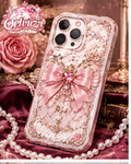 Pink Pearl Bow Rose iPhone Case