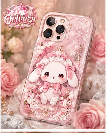 Cute Bunny Doll Lace iPhone Case