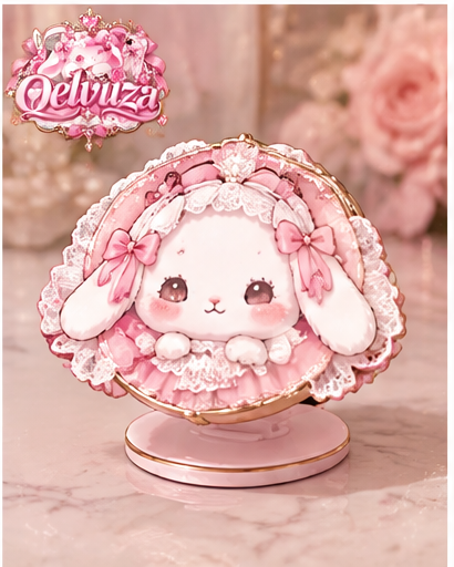 Cute Bunny Lace Phone Stand
