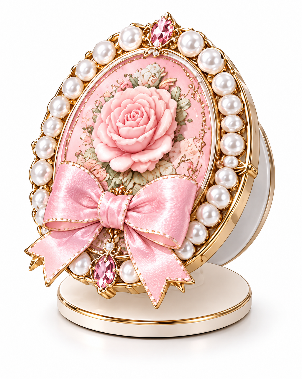 Rose Pearl Vintage Phone Stand
